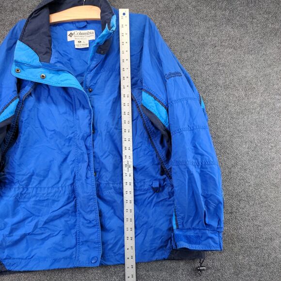Vintage Columbia Fire Ridge Jacket Womens XL Long Sleeve Blue Snap Full Zip - Picture 14 of 16